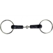 15,5 Cm, Nero: Filetto Snodato Ad Anelli 18 Mm Ricoperto In Gomma