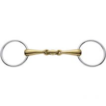 Filetto ad anelli Copper plus in rame e acciaio inox con oliva centrale 18 mm: 12,5 cm
