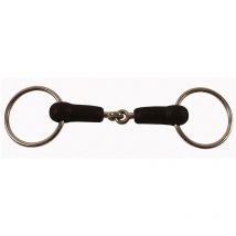 Filetto ad anelli snodato in inox ricoperto in gomma spessore 21 mm: 14,5 cm