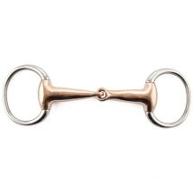 Filetto ad oliva snodato in inox con imboccatura in rame vuoto spessore 23 mm: 14,5 cm
