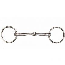 Filetto inglese snodato con imboccatura media 18 mm: 12,5, Argento
