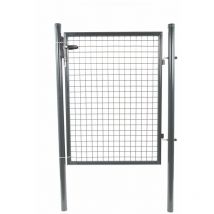 Filiac - Portillon grillagé gris - h. 1,00 x l. 1,00 m + serrure