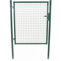 FILIAC Portillon grillagé VERT - H. 1,00 x L. 1,00 m + serrure