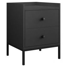 Filipo - table de chevet - noir - 40 cm