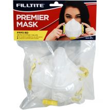 Filltite FFP3 Face Mask With Valve - 2 Pack