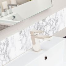 Film adhésif décoratif pour meuble Marbre 200 x 45cm Gris