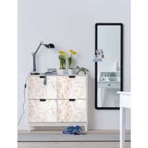 Film adhésif décoratif pour meuble Marbre 200 x 45cm Marron