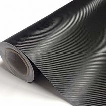 Starlight - Film Autocollant Fibre de Carbone, 3D Film d'emballage Automobile en Fibre de Carbone Auto-adhésif Film de Protection de Seuil de Porte
