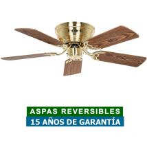 Mo-el - Ventilateur de plafond CasaFan 5103045 classic flat 103cm Hêtre ou chêne antique / Laiton brossé