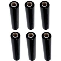 Basic - Film d'emballage manuel 50 cm x 300 m 20 mu noir 6 rouleaux