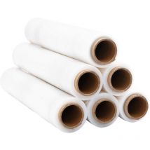 Film étirable 6 pcs transparent 17 μm 50 cm x 150 m Vidaxl