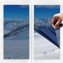Minkurow - Film fenetre Anti Regard Film Miroir Fenêtre sans Tain Film Anti Chaleur Anti uv Électrostatique Protection de la Vie Privée Film Miroir