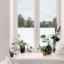 Transform - Film vitrostatique pour vitre Décoratif extra-lisse Feuillage 150 x 45cm Semi-transparent
