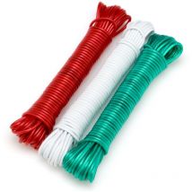 Facilitys - Fils d'étendage à linge - vendu par 3