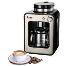 Tm Electron - Tmpcf020s Mini Kaffeemaschine De Drip Mit Bohnenmahlwerk, 4 Tassen, 600w Und Waschbarem Filter Compatible Mit Gemahlenem Kaffee, 600 W, 