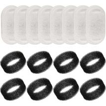 Filters for Cat Fountains, 16 Pieces Replacement Filters for Cat and Dog Fountains, Activated Carbon Filter for 3.2L Stainless Steel Cat Fountain