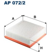 Filtre à air – 213 mm x 203 mm x 57 mm – Filetage sortie, Configuration raccord – FILTRON
