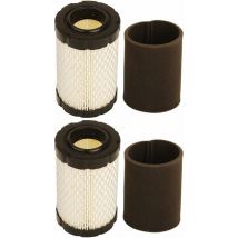 S-giant - Filtre à air avec pré-Filtre pour Briggs et Stratton 796031 594201 591334 Pré Filtre 797704 Remplacer John Deere MIU1303 GY21435 MIU13963