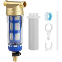 Applicable Filtre à Eau à Sédiments Spin Down Réutilisable, Filtre Eau Sédimentation avec Filtre Remplacement, Externes Pré-filtre à Eau, Préfiltre