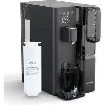 Klarstein - filtre à eau VitalPour - osmose inverse 5 étapes, distributeur d'eau chaude instantanée, 5 températures, réservoir 5 l & carafe 1,5 l,