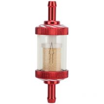 YB - Jeffergarden Filtre à essence de carburant de moto découpant la résistance thermique d'ABS pour le diamètre de 6mm MotorbikeRed