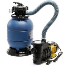 Teichtip - Wiltec Filtre à sable et particules HZS-300 – 380 w – capacité 21,5 kg – avec Vanne 5 positions – Système de filtration avec Pompe de