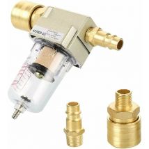 Macaron - Filtre à Air Comprimé, Séparateur Deau à Air Comprimé 1/4, Séparateur d Eau Séparateur d Huile avec Raccord Rapide pour Filtre Compresseur