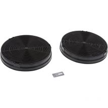 Lot de 2 filtres à charbon MCEF02 (19,4 x 3 cm) pour hotte aeg - Electrolux - Zanussi