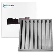 Allspares - Filtre choc 450x480x25mm pour hotte pro