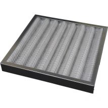 Filtre G4 plissé cadre galva - paisseur : 48 mm - dimensions : 645 x 365 mm