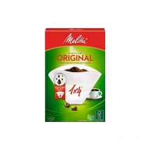 Melitta, 40 Filtres À Café, Taille 1x4, Pour Cafetière À Filtre, Original, Blanc