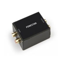 Fonestar - Filtre de bruit Isolateur de masse pour ligne stéréo, suppression du bruit et du buzzer, 2 x entrée rca, 2 x sortie rca, 2 x sortie rca.
