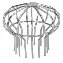 Filtre de Garde Ballon Gouttière Garde Gouttière Acier Inoxydable Sortie Tuyau Descente Garde Feuille Drain Sol pour Toit Balcon Cour Jardin(Tube 110)