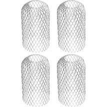 Cyslmuk - Filtre de gouttière en aluminium flexible, diamètre 8 cm, filtre de protection des feuilles en maille, couvercle de gouttière pour protéger
