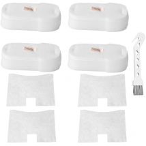 Dolaso - Filtre de rechange pour aspirateur filaire ultraléger Shark Stratos HZ3000 HZ3002 HZ3002C QS3000QBK, kit de filtres en mousse et feutre à 4