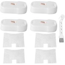 Laoa - Filtre de rechange pour aspirateur filaire ultraléger Shark Stratos HZ3000 HZ3002 HZ3002C QS3000QBK, kit de filtres en mousse et feutre à 4