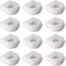 Filtre en Mousse de Rechange Accessoire (Pack de 12) pour Fontaine à Eau pour Chat Chien Animaux- Compatible avec Fontaines en Céramique et Fontaines