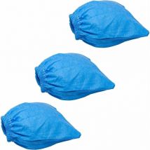 Filtre en tissu compatible avec aspirateur eau et poussière Lidl / Parkside pnts 1300 - Sac filtrant, lavable, bleu 3 pièces