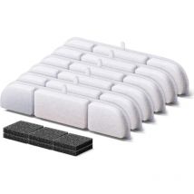 Filtre Fontaine Eau Chat, 6 Filtres de Fontaine à Eau Remplacement, Charbon Actif Filtre de pour, Convient pour DPWFP6