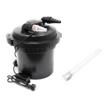 Filtre Pour Bassins De Jardin Sous Pression, uv 11W+ 1 ampoule de rechange, Jusqu'à 8000 l. Volume de 20 litres