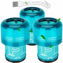 Filtre pour Dyson V15, 3 Pack Filtres de remplacement pour aspirateur sans fil V15, Unité pour Dyson V15 Cyclone Animal Absolute,V15 Torque Drive