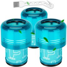 Filtres pour Dyson V11, Filtre pour Dyson V15,3 Packs Filtres de remplacement pour Dyson V11 V15 SV14 SV17 SV22 Detect Animal Absolute Extra Pro