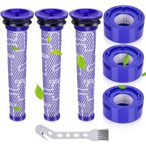 Gotrays - Filtre pour Dyson,Filtres de Rechange Aspirateur pour Dyson V8 V7 Absolute Animal Motorhead,Remplace les Pièces 965661-01 et 967478-01