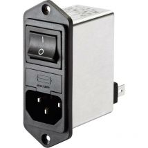 Filtre d'alimentation Schaffner FN 281-1-06 avec interrupteur, avec connecteur femelle pour appareil 250 V/AC 1 A 7.5 m