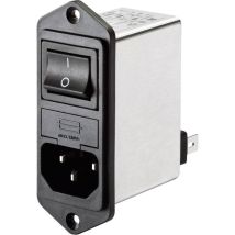 Filtre D'Alimentation Schaffner Fn 282-1-06 Avec Interrupteur, Avec Connecteur Femelle Pour Appareil 250 V/ac 1 A 7.5 Mh 1 Pc(s) Y06862