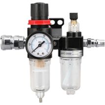 Dolaso - Filtre Régulateur pour Air Comprimé 1/4' Pression Piège à Humidité Huile Eau Lubrificateur Séparateur Réducteur Compresseur pneumatiques gaz