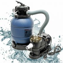 Helloshop26 - Filtre à sable système de filtration pompe de filtration pompe de piscine 6000 litres par heure