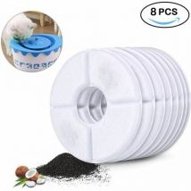 Filtres pour chat fontaine filtre à eau filtre de remplacement pour chat fontaine filtre de remplacement pour chien/chat 8 pièces