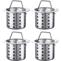 Crépine d'évier de cuisine, ensemble de 4, panier de filtre d'intercepteur d'évier de cuisine, crépine d'évier, crépine de vidange,