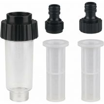 Xvx Filtro Acqua per Pompa Pulitrice da Giardino, Filtro Tubo Irrigazione con Collegamento Acqua 3/4, 1 Porta, 2 Reti Filtranti per Pompa da Giardino